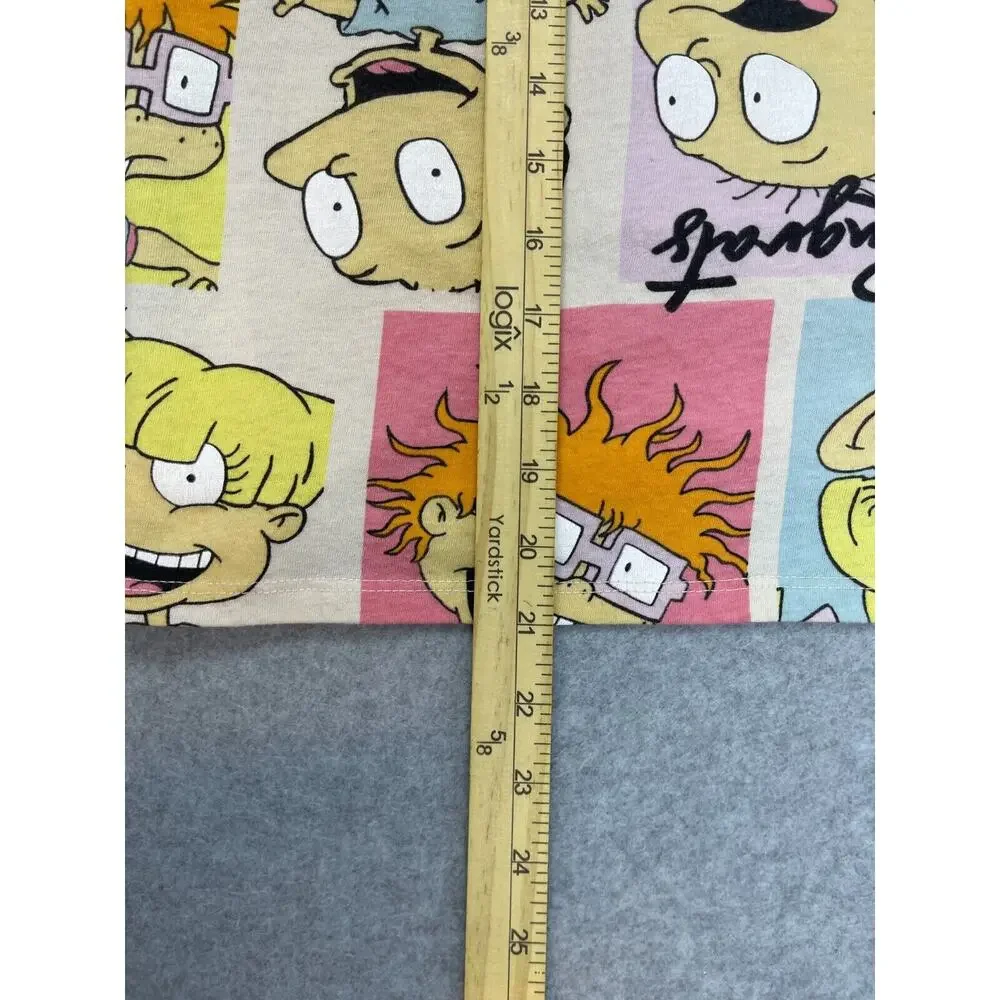 Love Tribe Nickelodeon Rugrats Shirt Youth XL Beige All Over Print‎ Short Sleeve